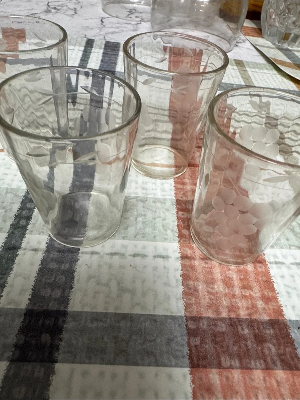 Vintage Clear Glass Shot/Liqueur Set Of 4- Elegant Transparent Drinkware